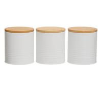 Maison by Premier Set Of Three Alton White Cannisters