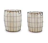 Maison by Premier Set Of Two Matte Black Laundry Baskets