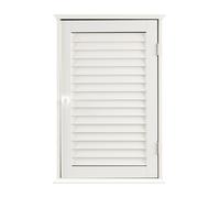 Maison by Premier Shutter White Wood Wall Cabinet