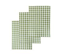 Maison by Premier Tea Towels Doro Cotton Check Green 3pcs