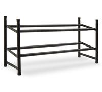 Interiors By Ph Shoe Rack, 2 Tier, Matte Black