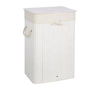 Maison by Premier White Bamboo Laundry Hamper