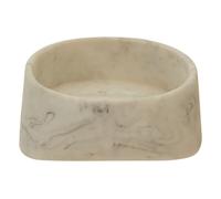 Maison by Premier White Marble Soap Dish, Round Edged Soap Holder, Polyresin Soap Dish With Angled Sides, Decorative Soap Dish