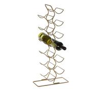 Interiors By Ph Wren 12 Bottle Wine Rack With Gold Finish, Gold