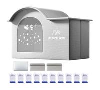 Maison Chat Chien - 16.54 Pouces Niche Pliable Isolante | Tissu Maison Refroidie - Abri Ventilé Léger Transportable Avec Ice Pack Pour Confort Intérieur Extérieur Animaux Compagnons