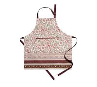 Maison d' Hermine 100% Cotton Apron for women with Pocket Kitchen Chef Autumn Apron for Men Cooking Gardening Server Waitress Maid - (Reveillon Au Jardin, 85 cm x 70 cm)