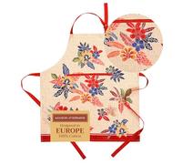 Maison d' Hermine 100% Cotton Apron for women with Pocket Kitchen Chef Autumn Apron for Men Cooking Gardening Server Waitress Maid - (Kalahari, 85 cm x 70 cm)