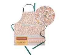 Maison d' Hermine 100% Cotton Apron for women with Pocket Kitchen Chef Autumn Apron for Men Cooking Gardening Server Waitress Maid - (Nila, 85 cm x 70 cm)