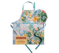 Maison d' Hermine 100% Cotton Apron for women with Pocket Kitchen Chef Spring Summer Apron for Men Cooking Gardening Server Waitress Maid - (Agrume, 85 cm x 70 cm)