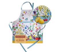 Maison d' Hermine 100% Cotton Apron for women with Pocket Kitchen Chef Spring/Summer Apron for Men Cooking Gardening Server Waitress Maid - (Giverny, 85 cm x 70 cm)