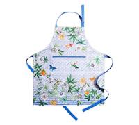 Maison d' Hermine 100% Cotton Apron for women with Pocket Kitchen Chef Spring Summer Apron for Men Cooking Gardening Server Waitress Maid - (Passiflora, 85 cm x 70 cm)
