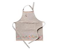 Maison d' Hermine 100% Cotton Apron for women with Pocket Kitchen Chef Spring Summer Apron for Men Cooking Gardening Server Waitress Maid - (Ibiza - Beige, 85 cm x 70 cm)