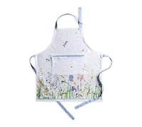 Maison d' Hermine Apron for women with Pocket 100% Cotton 85 cm x 70 cm 1 Piece Adjustable Neck Strap & long ties Apron Men, Chef, Wedding, Cooking, Gardening, Server Spring/Summer (Fleurs De Mai)