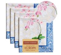 Maison d' Hermine Cloth Napkins Set of 4 100% Cotton Everyday Reusable Square Napkins Cloth Washable, Dinner, Party, Wedding, Restaurant, Spring/Summer (Canton, 45 CM x 45 CM)