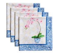 Maison d' Hermine Cloth Napkins Set of 4 100% Cotton Everyday Reusable Square Napkins Cloth Washable Kitchen Dinner Hotel Party Wedding Restaurant Spring Summer (Canton, 45 cm x 45 cm)
