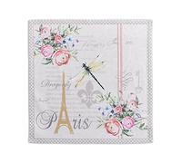 Maison d' Hermine Cloth Napkins Set of 4 100% Cotton Everyday Reusable Square Napkins Cloth Washable Kitchen Dinner Hotel Party Wedding Restaurant Spring Summer (Champ De Mars, 45 cm x 45 cm)