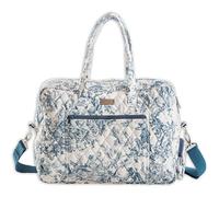 Maison d' Hermine Cotton Quilted Weekend Bag for Travel Men Women Family Travel, 02 - The Miller - Blue, 17.9"x7"x12.6", 02 - The Miller - Blue