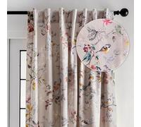 Maison d' Hermine Curtains 100% Cotton Curtain Single Panel Easy Hanging with a Rod Pocket & Loop for Farmhouse, Office & Living Rooms, Equinoxe - Multi - Spring/Summer (50"x96")