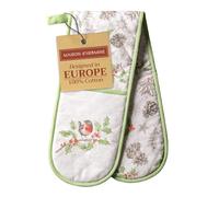Maison d' Hermine Double Oven Mitts 100% Double Cotton Oven Glove 18 x 89cm