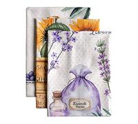 Maison d' Hermine Fanny Multipurpose Kitchen Towels, 100% Cotton, Soft, Absorbent, Tea Towels, Bar Towels, 20" x 27.6"