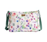 Maison d' Hermine Hand Bag Cotton Adjustable Shoulder Strap Cross Body Bag Tote purse with Zippered & Slip Pockets, 58 - Chardon, 14.2" L x 3.9" W x 10.2" H (Hand Bag), Chardon