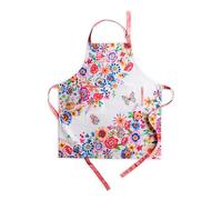 Maison d' Hermine Happy Florals 100% Cotton high Summer Apron with Adjustable Neck,Pocket and Hanger 27.5 Inch by 31.5 Inch