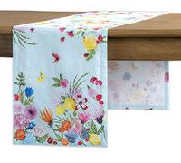 Maison d' Hermine Jardin D'ete-Mint 100% Cotton Table Runner for Party | Dinner | Holidays | Kitchen | Spring/Summer [Single Layer (37 cm x 230 cm)]
