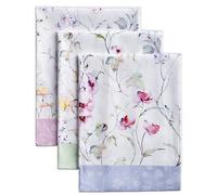 Maison d' Hermine Kitchen Towels Set of 3 100% Cotton 70 CM x 50 CM Reusable Cloth Tea Dish Towels Absorbent with Hanging Loop for Kitchen Dining Gifts for Mothers Day (Easter Zest)