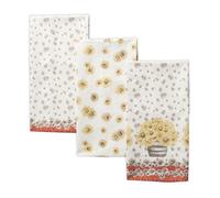 Maison d' Hermine Kitchen Towels Set of 3 100% Cotton 70 CM x 50 CM Reusable Cloth Tea Dish Towels Absorbent with Hanging Loop for Kitchen Dining Christmas Decorations (Bagatelle)