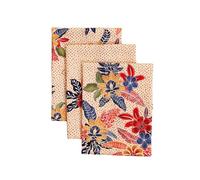 Maison d' Hermine Kitchen Towels Set of 3 100% Cotton 70 CM x 50 CM Reusable Cloth Tea Dish Towels Absorbent with Hanging Loop for Kitchen, Dining, Cocktail Parties (Kalahari)