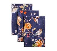 Maison d' Hermine Kitchen Towels Set of 3 100% Cotton 70 CM x 50 CM Reusable Cloth Tea Dish Towels Absorbent with Hanging Loop for Kitchen Dining Christmas Decorations (Kelim - Infinity)