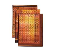 Maison d' Hermine Kitchen Towels Set of 3 100% Cotton 70 CM x 50 CM Reusable Cloth Tea Dish Towels Absorbent with Hanging Loop for Kitchen Dining Christmas Decorations (Thanksgiving Tartan)