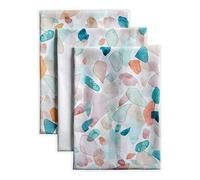 Maison d' Hermine Kitchen Towels Set of 3 100% Cotton 70 CM x 50 CM Reusable Cloth Tea Dish Towels Absorbent with Hanging Loop for Kitchen Dining Valentines Gifts for Her (Summer Picnic)