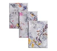 Maison d' Hermine Kitchen Towels Set of 3 100% Cotton 70 CM x 50 CM Reusable Cloth Tea Dish Towels Absorbent with Hanging Loop for Kitchen, Dining, Cocktail Parties (Equinoxe - Grey)