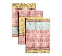 Maison d' Hermine Kitchen Towels Set of 3 100% Cotton 70 CM x 50 CM Reusable Cloth Tea Dish Towels Absorbent with Hanging Loop for Kitchen, Dining, Cocktail Parties Spring/Summer (Provence)