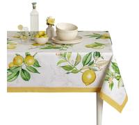 Maison d' Hermine Limoncello 100% Cotton Tablecloth for Kitchen | Dining | Tabletop | Decoration | Parties | Weddings | Spring/Summer (Rectangle, 160 cm x 220 cm)