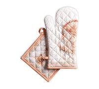 Maison d' Hermine Oven Mitt & Pot 100% (19cm x 33cm) (20cm x 20cm),