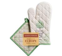 Maison d' Hermine Oven Mitt & Pot 100% (19cm x 33cm) (20cm x 20cm)