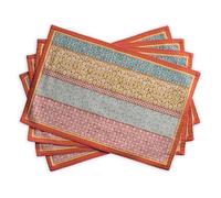 Maison d' Hermine Placemats Set of 4 100% Cotton Washable Cloth Place Mats, Reusable Table Mats for Kitchen Dining Decoration, Party, Wedding, Restaurant Spring/Summer (Provence, 33 CM x 48 CM)