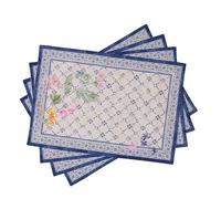 Maison d' Hermine Placemats Set of 4 100% Cotton Washable Reusable Table Mats for Home Kitchen Dining Party Wedding Restaurant Gifts for Mothers Day (Faience, 33 CM x 48 CM)