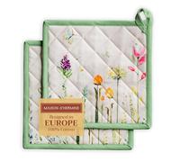 Maison d' Hermine Pot Holders 100% Cotton Potholders (20 x20 cm, Pack of 2)