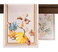 Maison d' Hermine Potiron 100% Cotton Table Runner for Party | Dinner | Holidays | Kitchen | (37cm x 230cm)