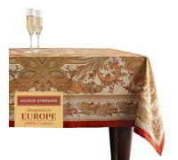 Maison d' Hermine Table Cloth Rectangle Table 100% Cotton 230 cm x 140 cm Tablecloth Reusable Decorative Everyday Use for Dining Room, Farmhouse, Home Party, Festive, Wedding - Kashmir Paisley