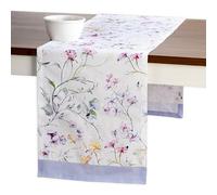 Maison d' Hermine Table Runner 100% Cotton Decorative Washable Tablerunner, Dining, Home, Wedding, Banquet, Buffet, Summer Floral - Spring/Summer (37cm x 230cm)