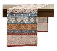 Maison d' Hermine Table runner 100% Cotton Single Layer Table Runners 180 CM long for Christmas Decorations Home Kitchen Dining Party Wedding Bridal Shower (Romane, 37 cm x 180 cm)