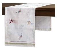 Maison d' Hermine Table runner 100% Cotton Single Layer Table Runners 180 CM long for Home Kitchen Dining Party Wedding Bridal Shower Easter Decorations (Flying Birds, 37 cm x 180 cm)