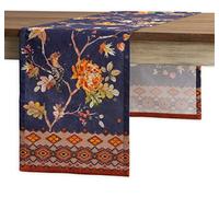 Maison d' Hermine Table runner 100% Cotton Single Layer Table Runners 230 CM long for Christmas Decorations Home Kitchen Dining Party Wedding Bridal Shower (Kelim - Infinity, 37 cm x 230 cm)