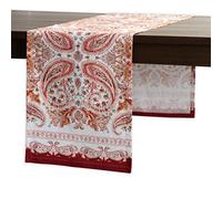Maison d' Hermine Table runner 100% Cotton Single Layer Table Runners 230 CM long for Christmas Decorations Home Kitchen Dining Party Wedding Bridal Shower (Orient, 37 cm x 230 cm)