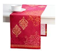 Maison d' Hermine Table runner 100% Cotton Single Layer Table Runners 230 CM long for Christmas Decorations Home Kitchen Dining Party Wedding Bridal Shower (Versailles, 37 cm x 230 cm)