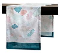 Maison d' Hermine Table runner 100% Cotton Single Layer Table Runners 230 CM long for Home Kitchen Dining Party Wedding Bridal Shower Spring Summer (Summer Picnic, 37 cm x 230 cm)
